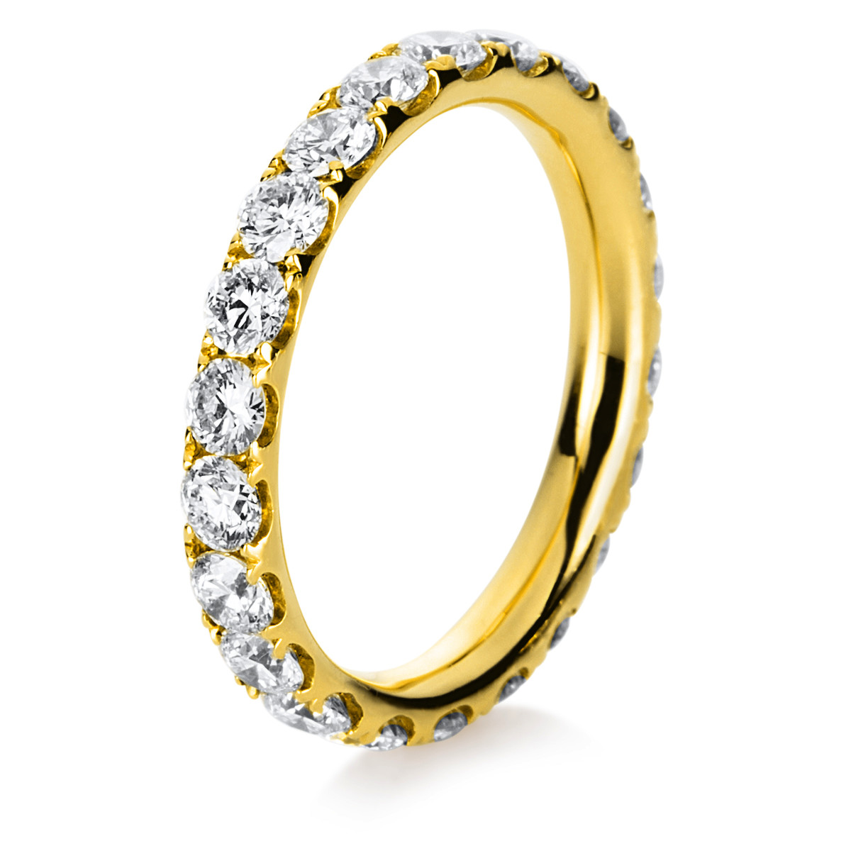 Infinity Memoire Ring  18kt Gelbgold mit 1,85ct Diamanten