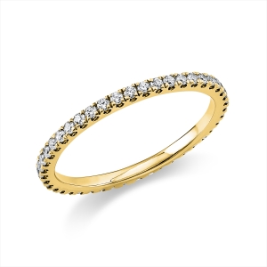 Infinity Memoire Ring  14kt Gelbgold mit 0,37ct Diamanten