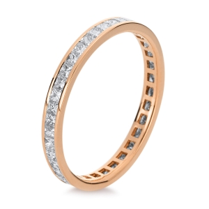 Infinity Memoire Ring  18kt Rotgold mit 0,89ct Diamanten