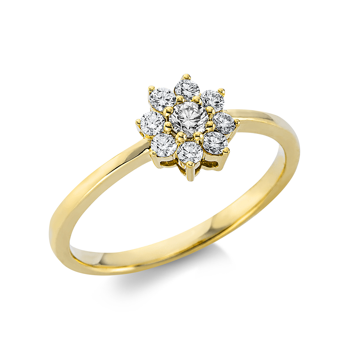 Ring  18kt Gelbgold mit 0,29ct Diamanten