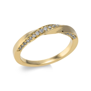 Ring  18kt Gelbgold mit 0,23ct Diamanten