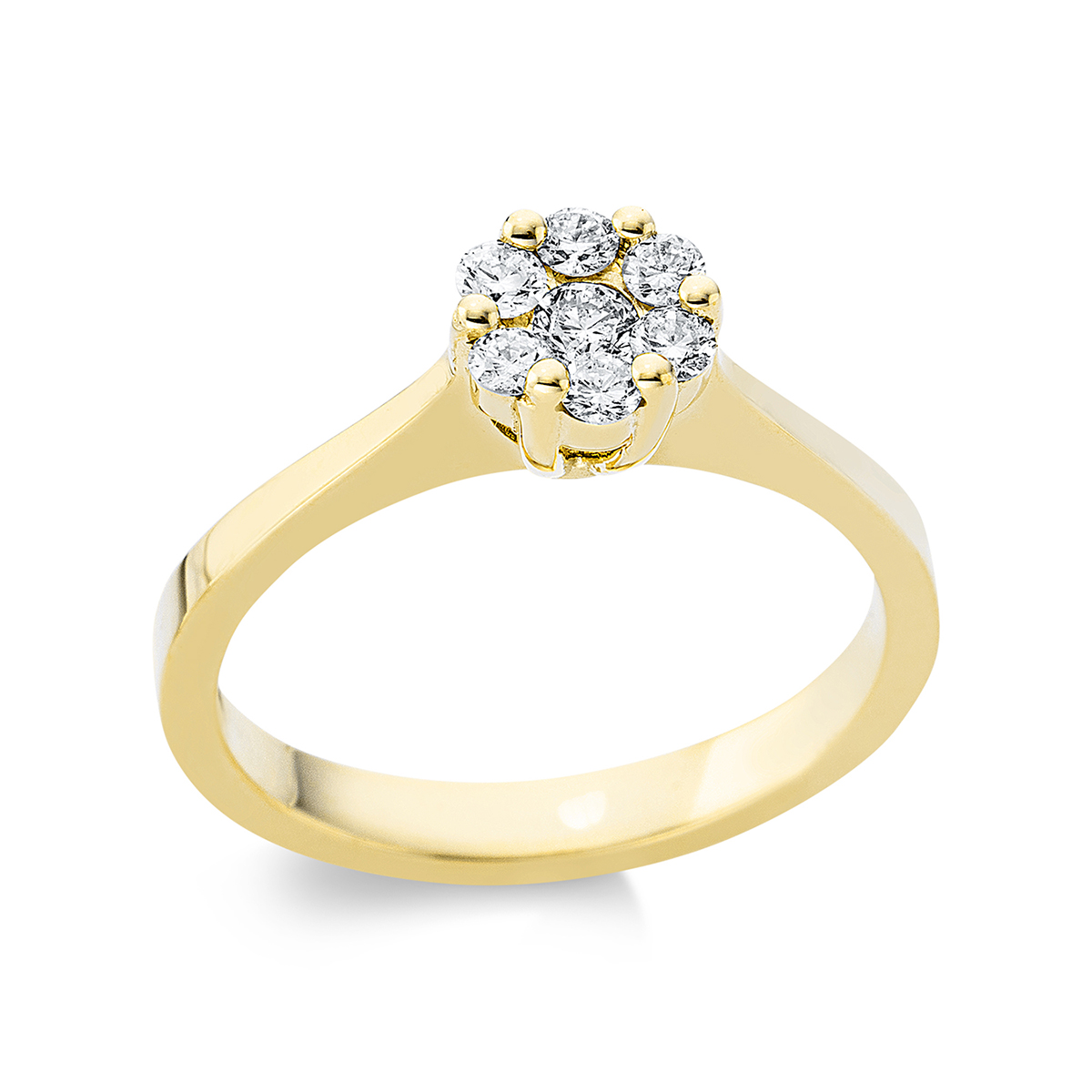 Ring  18kt Gelbgold mit 0,30ct Diamanten