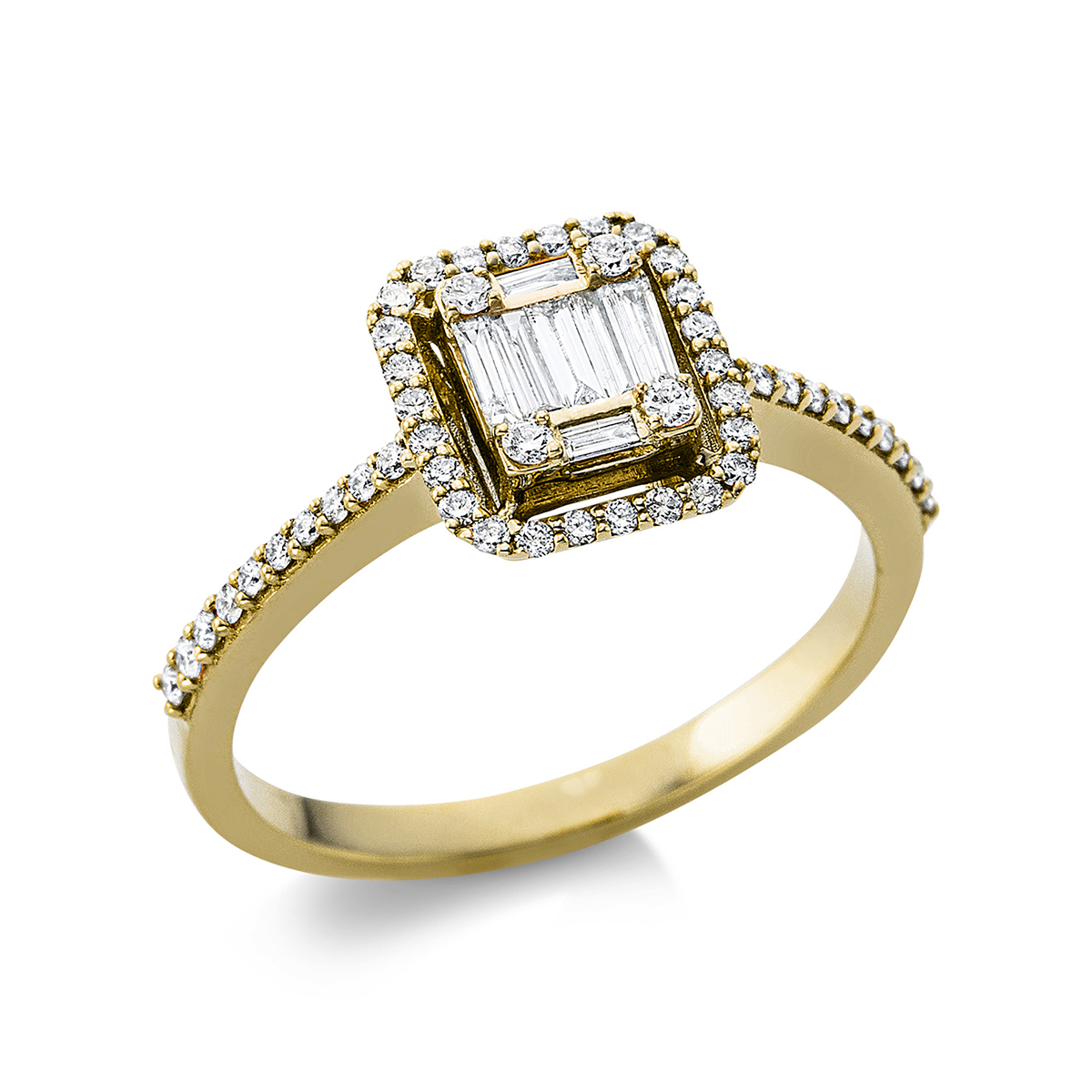 Ring  18kt Gelbgold mit 0,33ct Diamanten