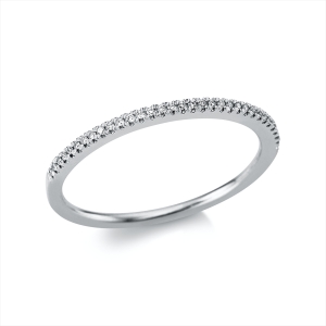 Infinity Memoire Ring  18kt Weißgold mit 0,05ct Diamanten