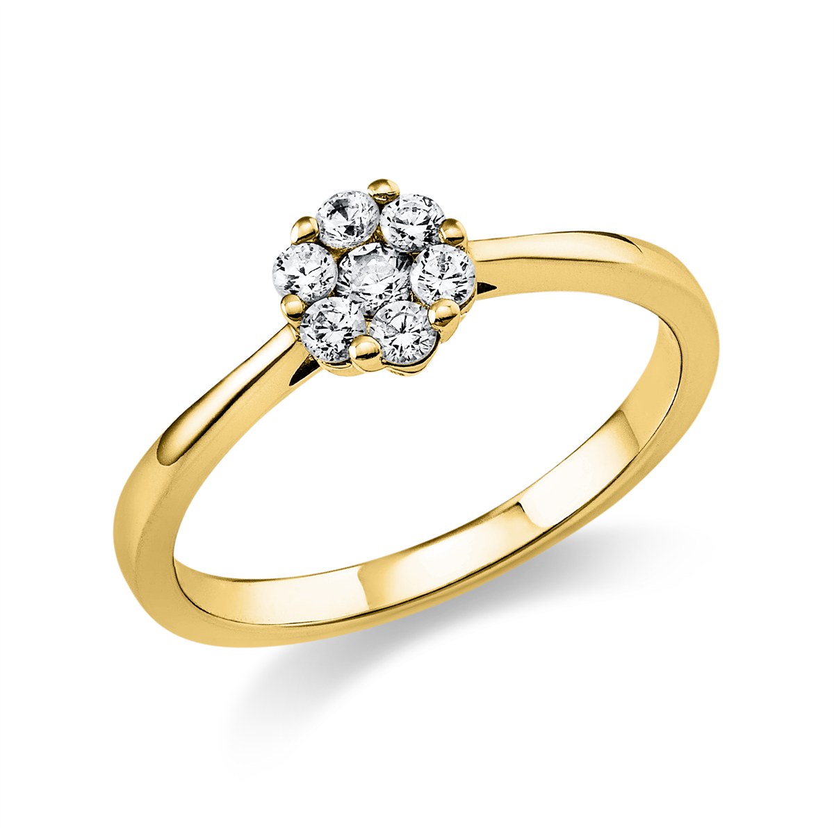 Ring  14kt Gelbgold mit 0,26ct Diamanten