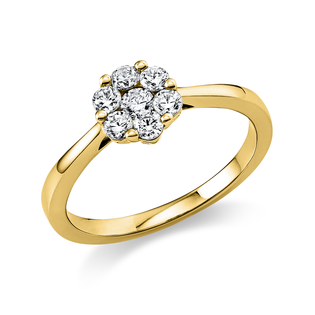 Ring  14kt Gelbgold mit 0,42ct Diamanten