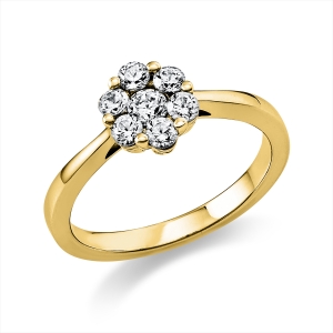 Ring  14kt Gelbgold mit 0,53ct Diamanten