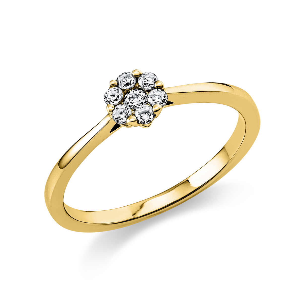 Ring  14kt Gelbgold mit 0,17ct Diamanten