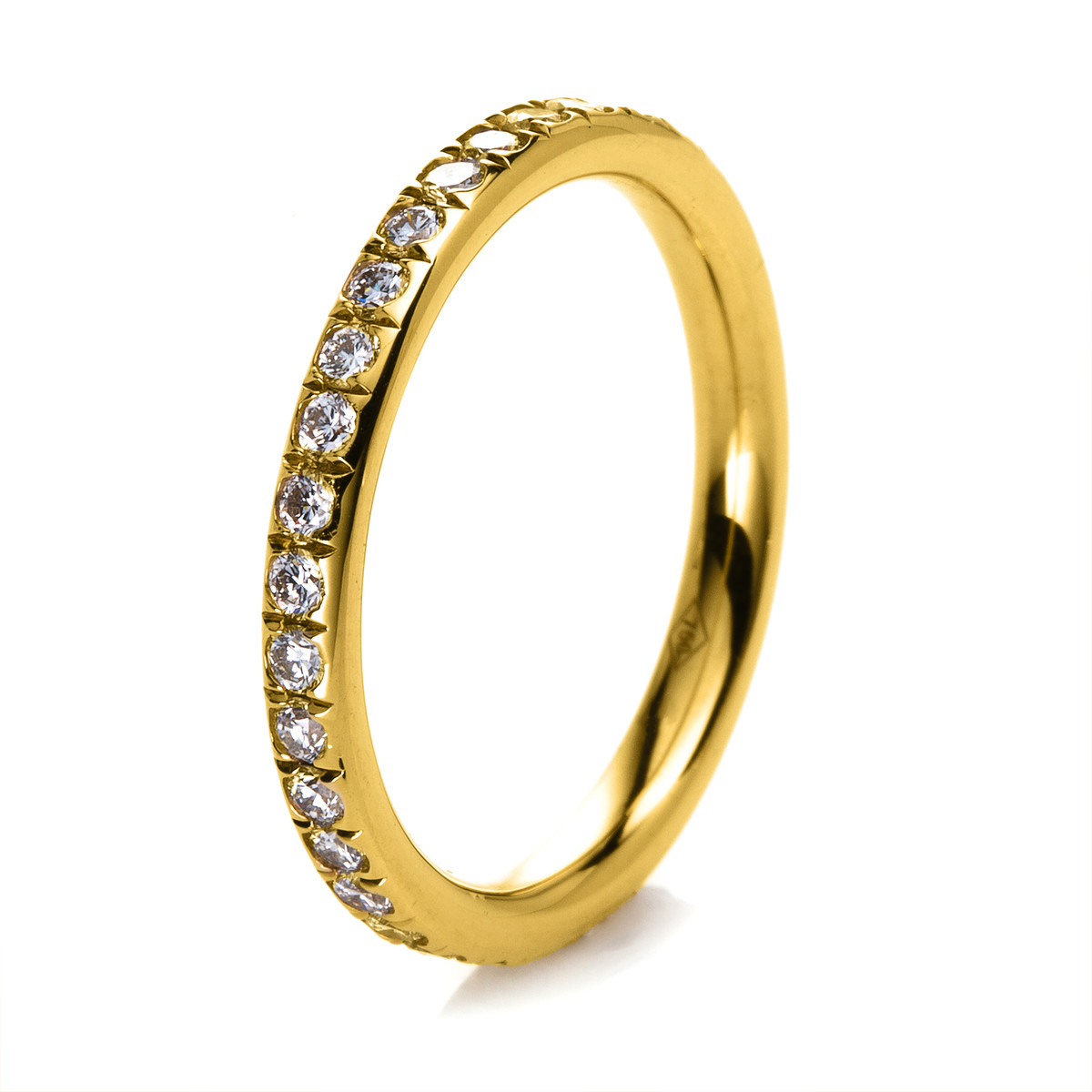 Infinity Memoire Ring  18kt Gelbgold mit 0,77ct Diamanten