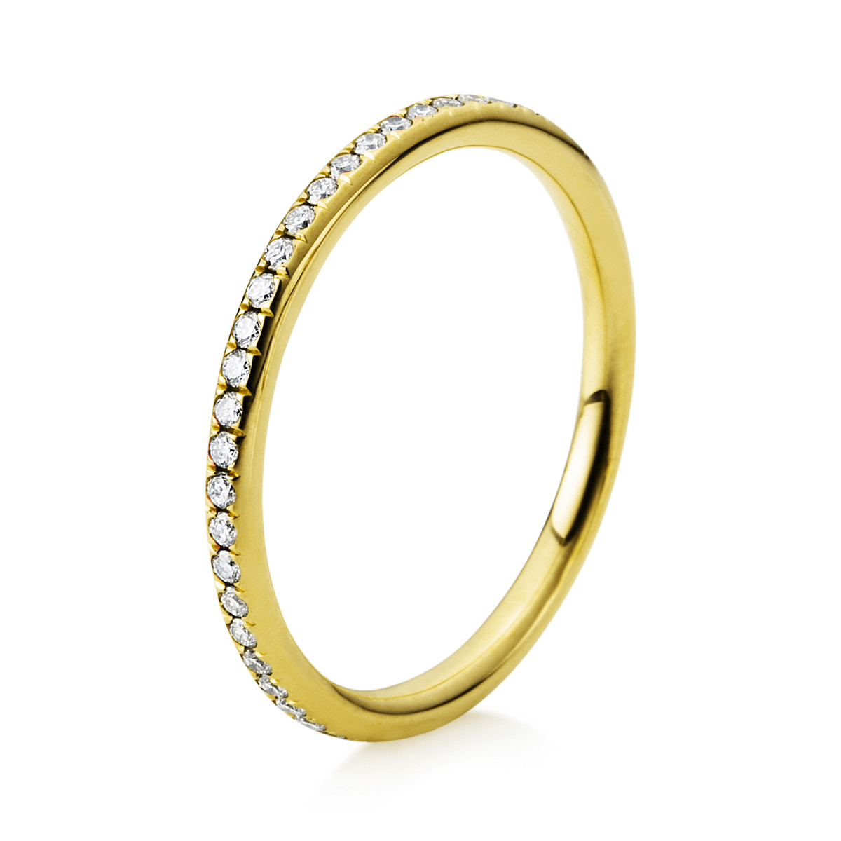 Infinity Memoire Ring  18kt Gelbgold mit 0,44ct Diamanten