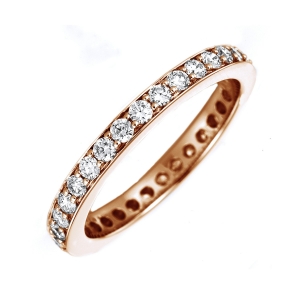 Infinity Memoire Ring  18kt Rotgold mit 1,00ct Diamanten