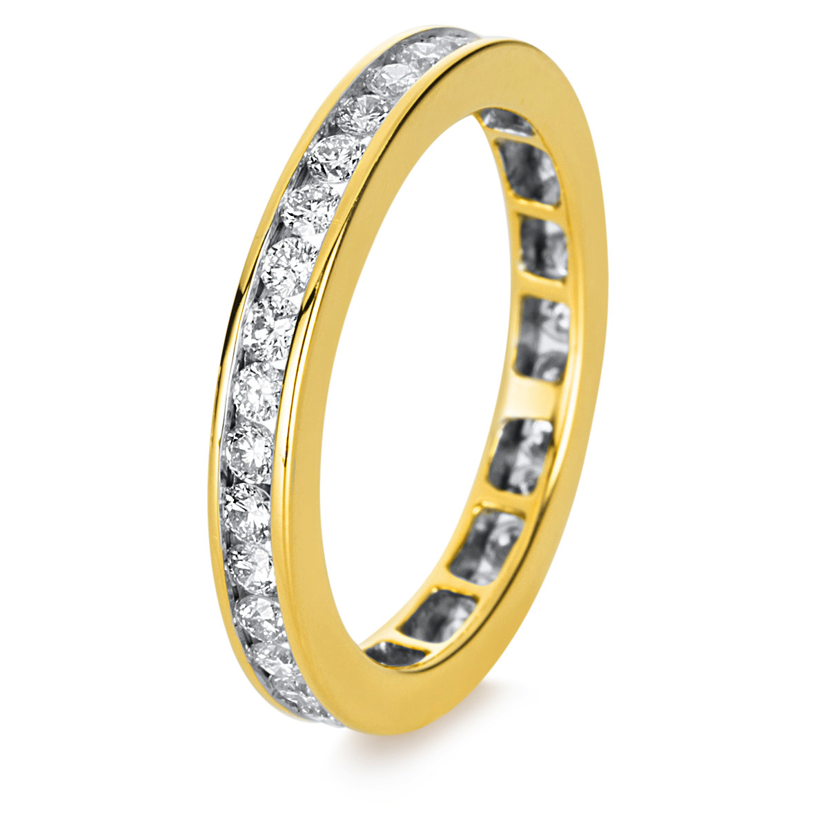 Infinity Memoire Ring  18kt Gelbgold mit 1,05ct Diamanten