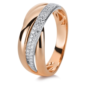 Pavé Ring  18kt Gelbgold mit 0,23ct Diamanten