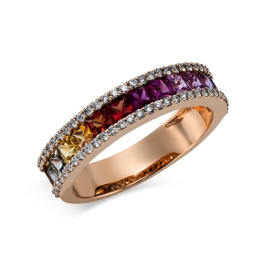 Farbstein Ring   18kt Gelbgold 