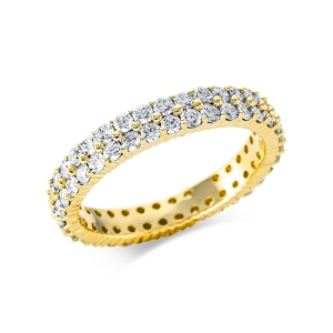 Pavé Ring  18kt Gelbgold mit 1,54ct Diamanten