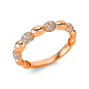 Pavé Ring  18kt Gelbgold mit 0,28ct Diamanten