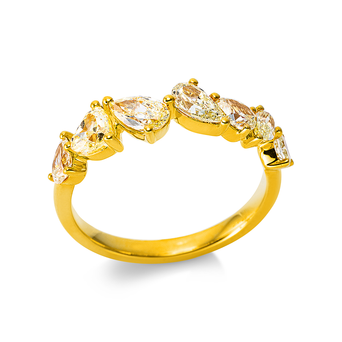 Ring  18kt Gelbgold mit 1,43ct Diamanten