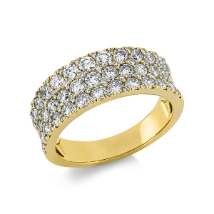 Pavé Ring  18kt Gelbgold mit 1,73ct Diamanten