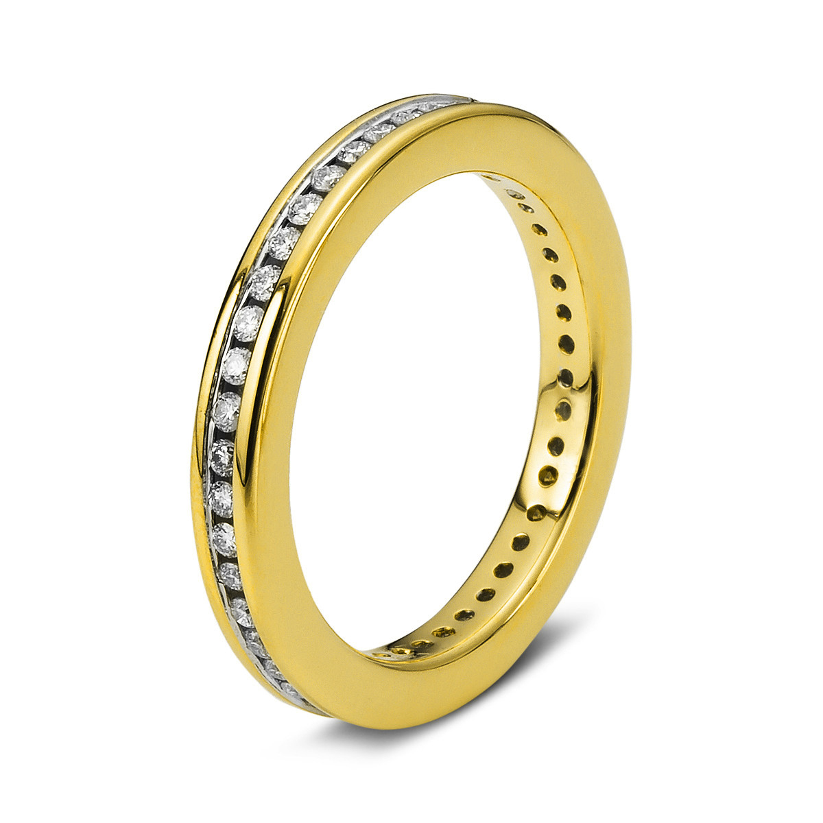 Infinity Memoire Ring  18kt Gelbgold mit 0,50ct Diamanten