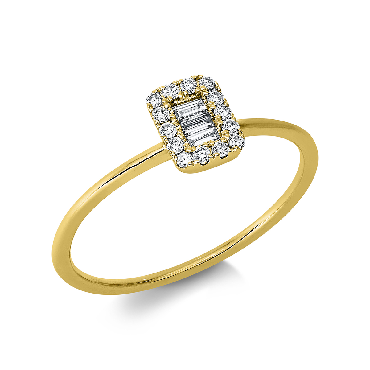 Ring  18kt Gelbgold mit 0,14ct Diamanten