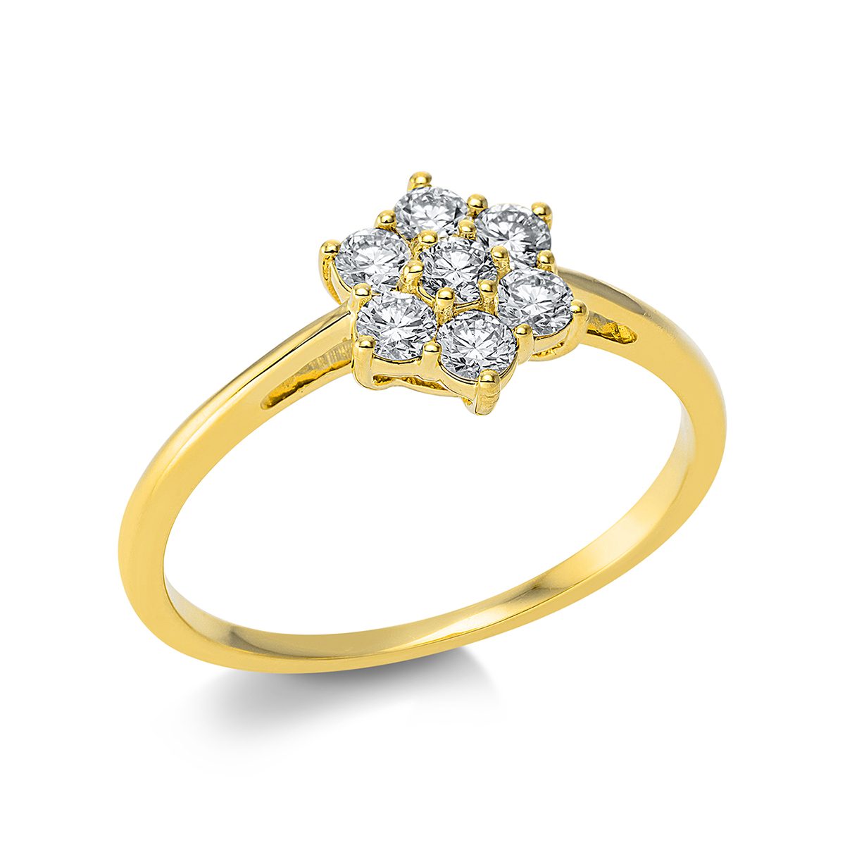 Ring  18kt Gelbgold mit 0,36ct Diamanten