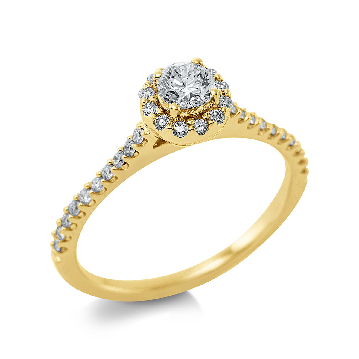 Ring  18kt Gelbgold mit 0,52ct Diamanten