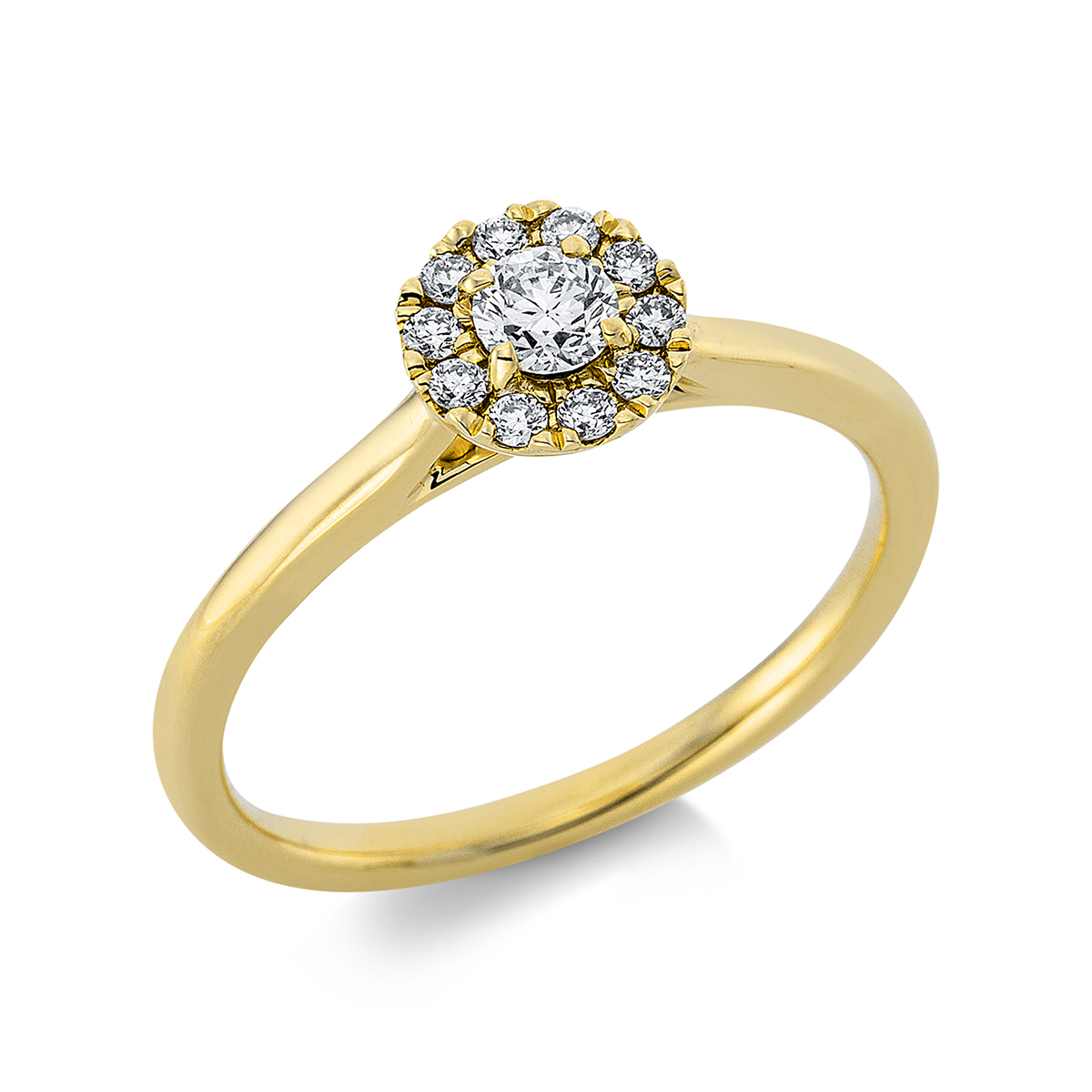 Ring  18kt Gelbgold mit 0,29ct Diamanten