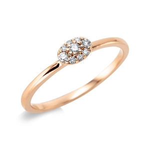 Ring  18kt Gelbgold mit 0,09ct Diamanten