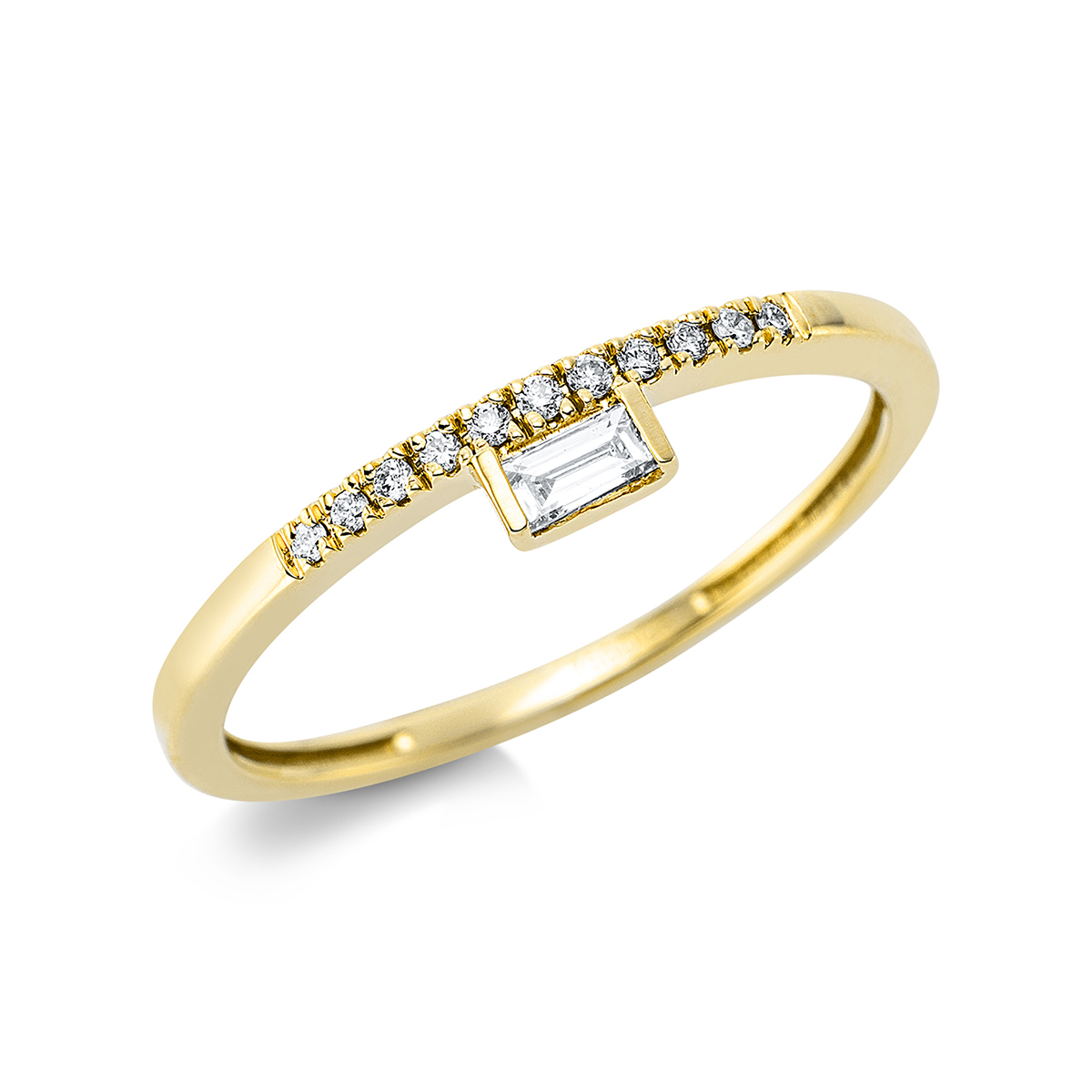 Ring  18kt Gelbgold mit 0,13ct Diamanten