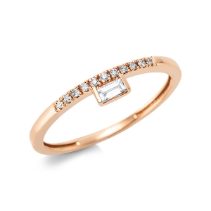 Ring  18kt Gelbgold mit 0,13ct Diamanten