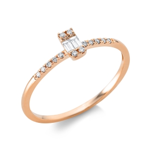 Ring  18kt Gelbgold mit 0,12ct Diamanten