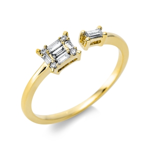 Ring  18kt Gelbgold mit 0,15ct Diamanten