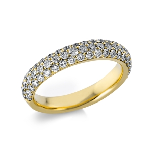 Pavé Ring  18kt Gelbgold mit 0,97ct Diamanten