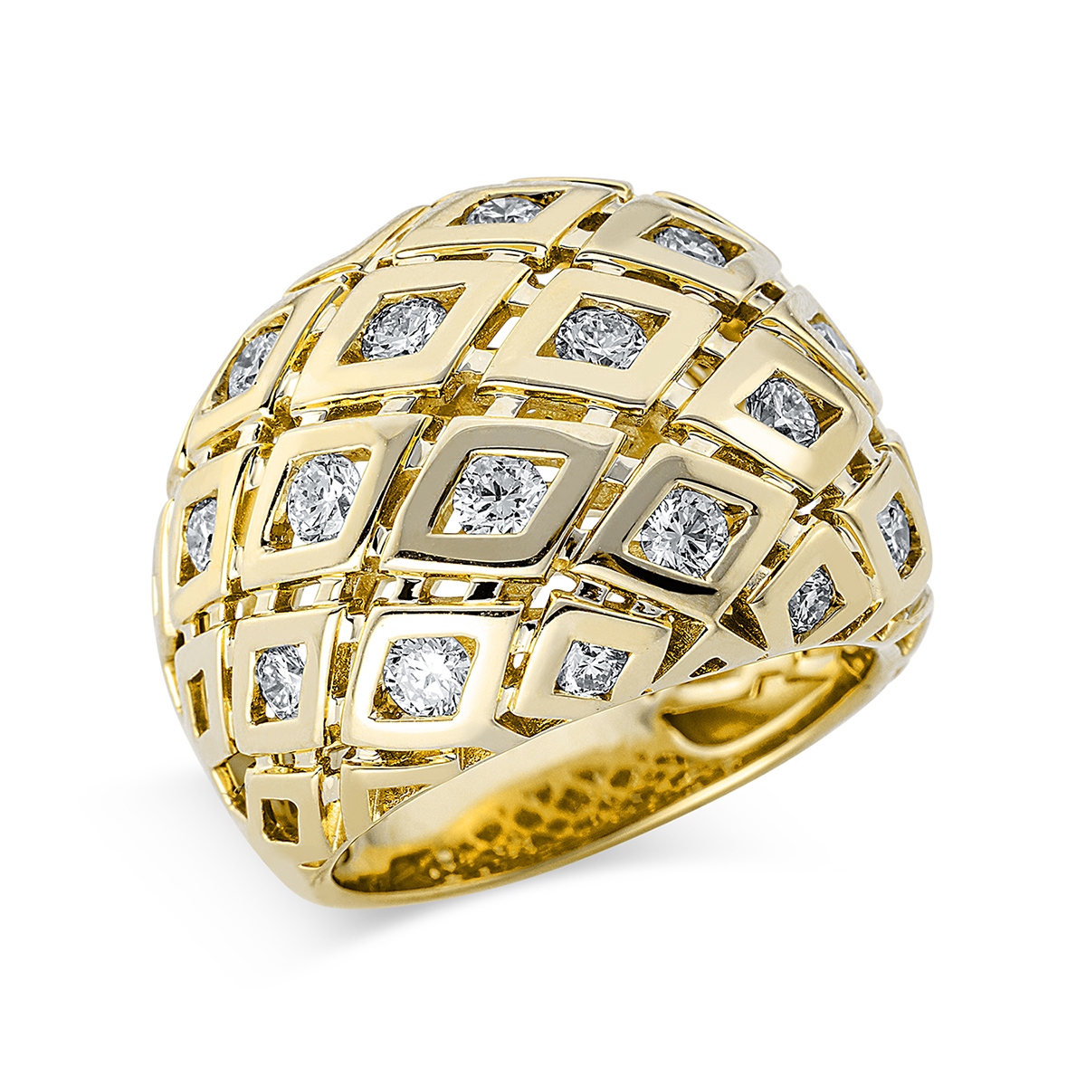 Ring  18kt Gelbgold mit 1,45ct Diamanten