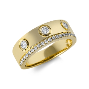 Ring  18kt Gelbgold mit 0,34ct Diamanten