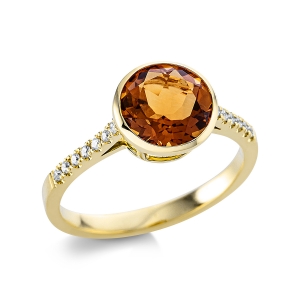 Fashion Farbstein Ring   18kt Gelbgold 