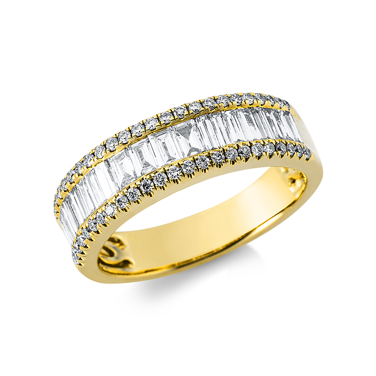 Ring  18kt Gelbgold mit 0,91ct Diamanten