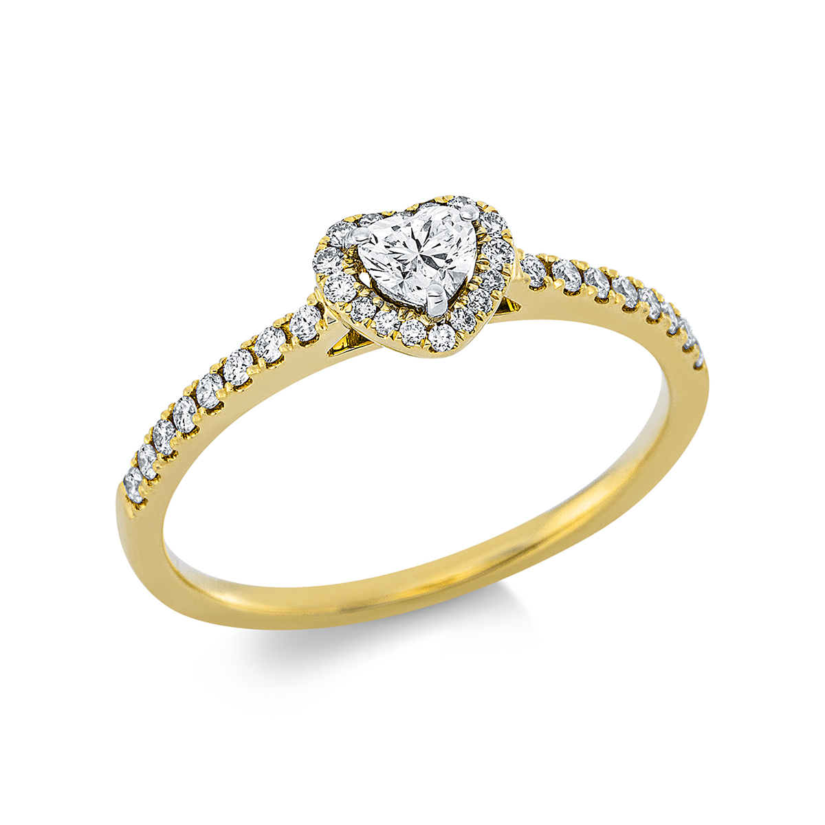 Ring  18kt Gelbgold / Weißgold mit 0,36ct Diamanten