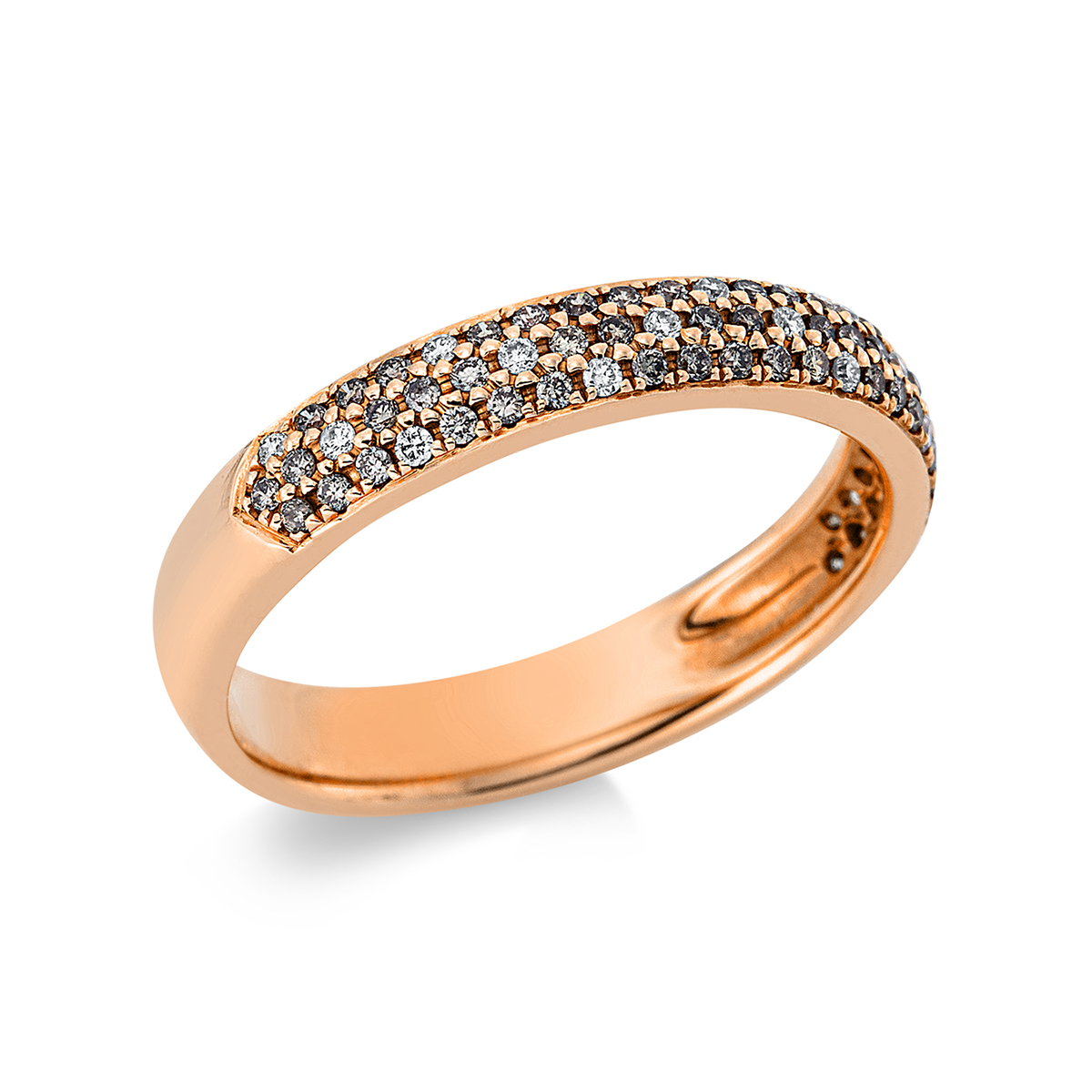 Pavé Ring  18kt Rotgold mit 0,31ct Diamanten