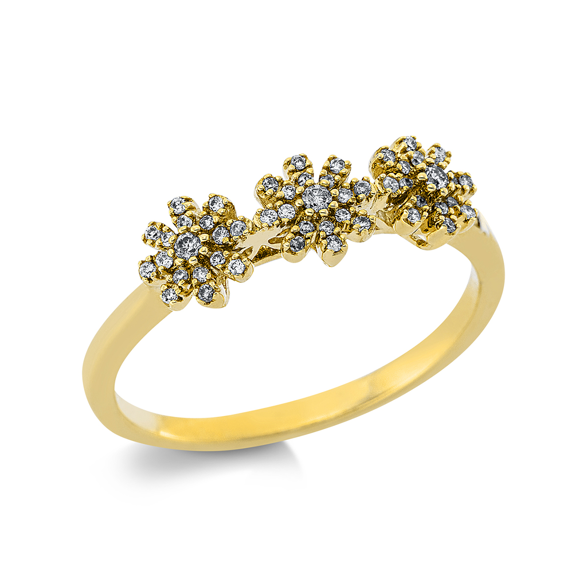 Ring  18kt Gelbgold mit 0,13ct Diamanten