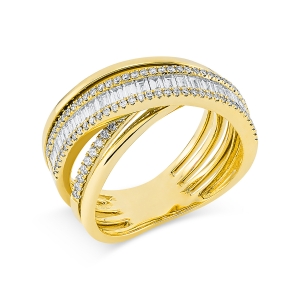 Ring  18kt Gelbgold mit 0,84ct Diamanten