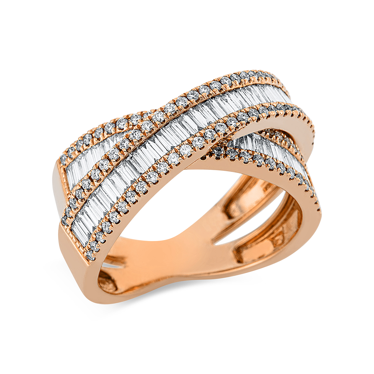 Ring  18kt Rotgold mit 1,31ct Diamanten