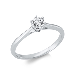 Solitaire Ring  18kt Gelbgold mit 0,29ct Diamanten