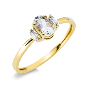 Fashion Farbstein Ring   18kt Gelbgold 