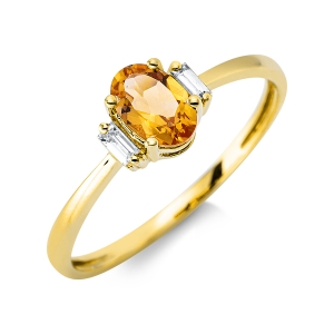 Fashion Farbstein Ring   18kt Gelbgold 