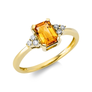 Fashion Farbstein Ring   18kt Gelbgold 