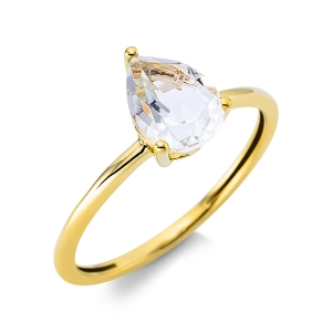 Fashion Farbstein Ring   18kt Gelbgold 