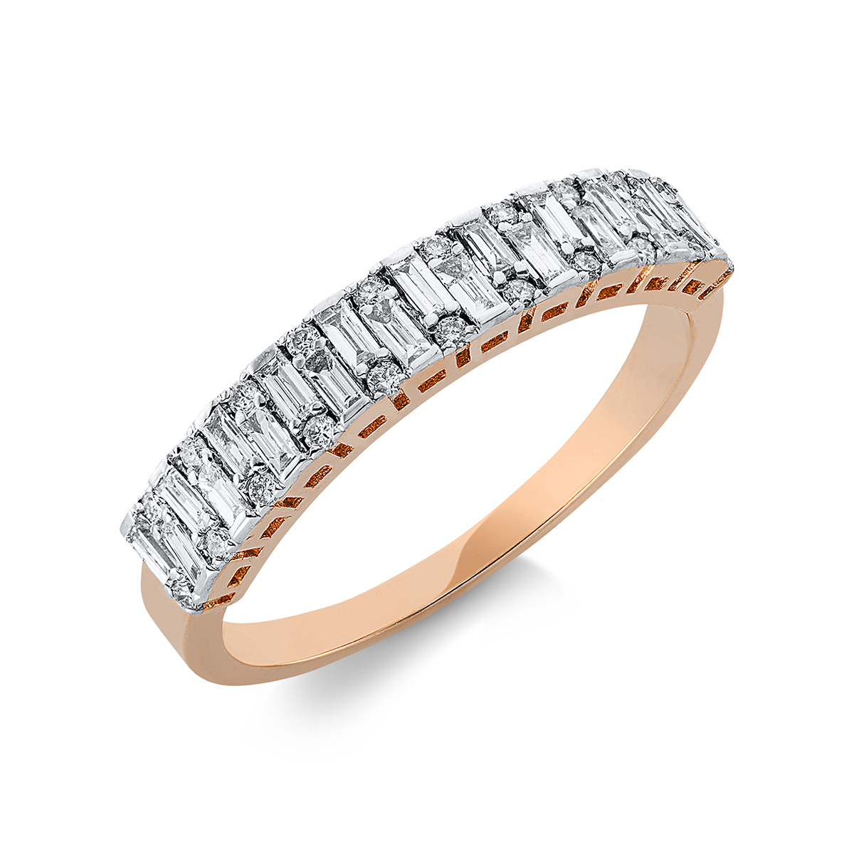 Ring  18kt Rotgold mit 0,46ct Diamanten