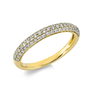 Pavé Ring  18kt Gelbgold mit 0,46ct Diamanten