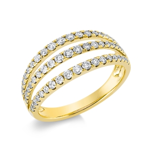 Ring  18kt Gelbgold mit 0,57ct Diamanten